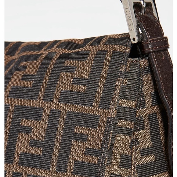 FENDI MAMA FOREVER ZUCCA CANVAS SHOULDER BAG BUM BAG EUC - Picture 9 of 12